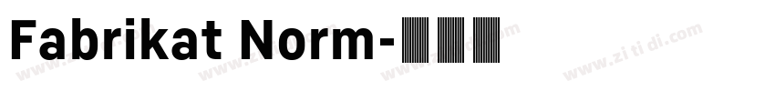 Fabrikat Norm字体转换